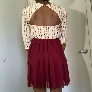Back cutout dress